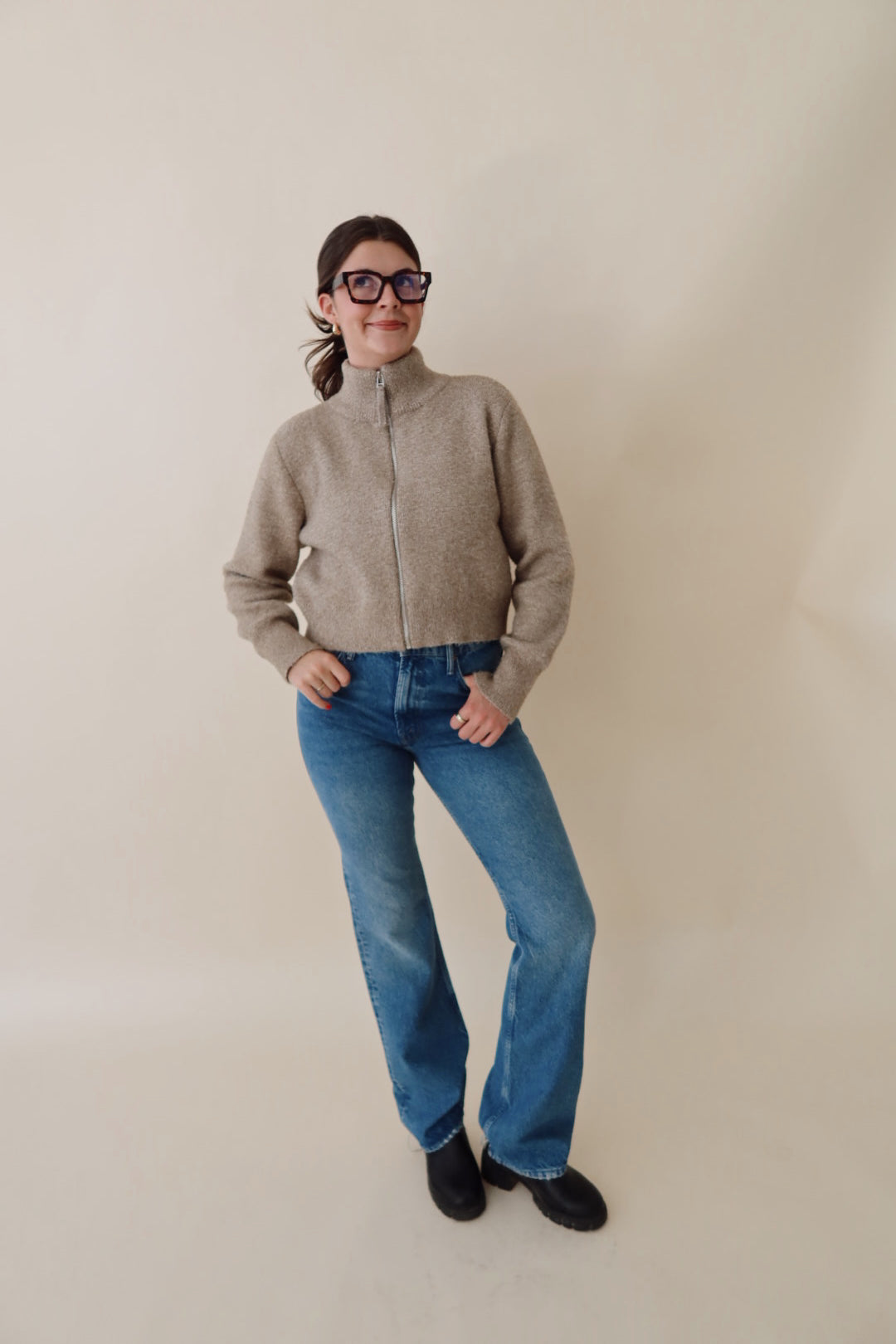 Paris Full Zip Sweater