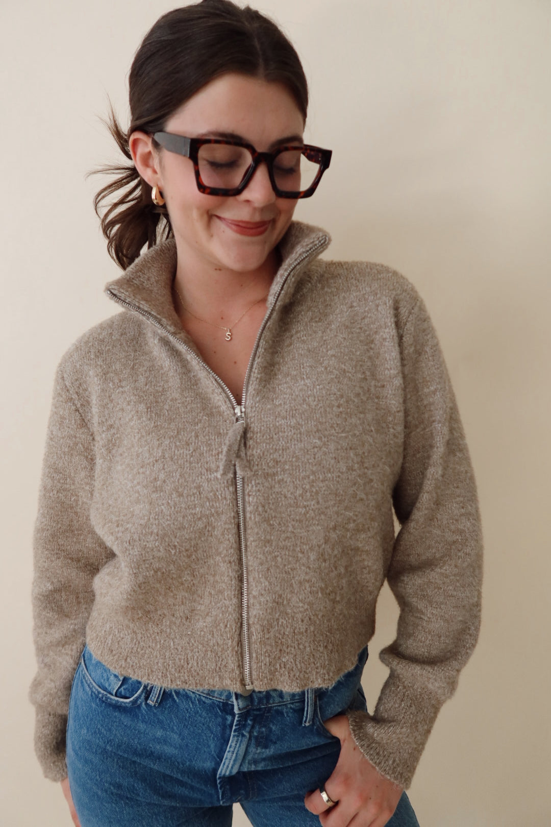 Paris Full Zip Sweater