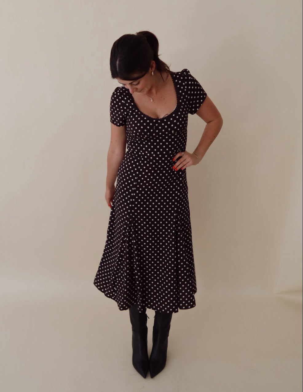 Lorlei Polka Dot Dress
