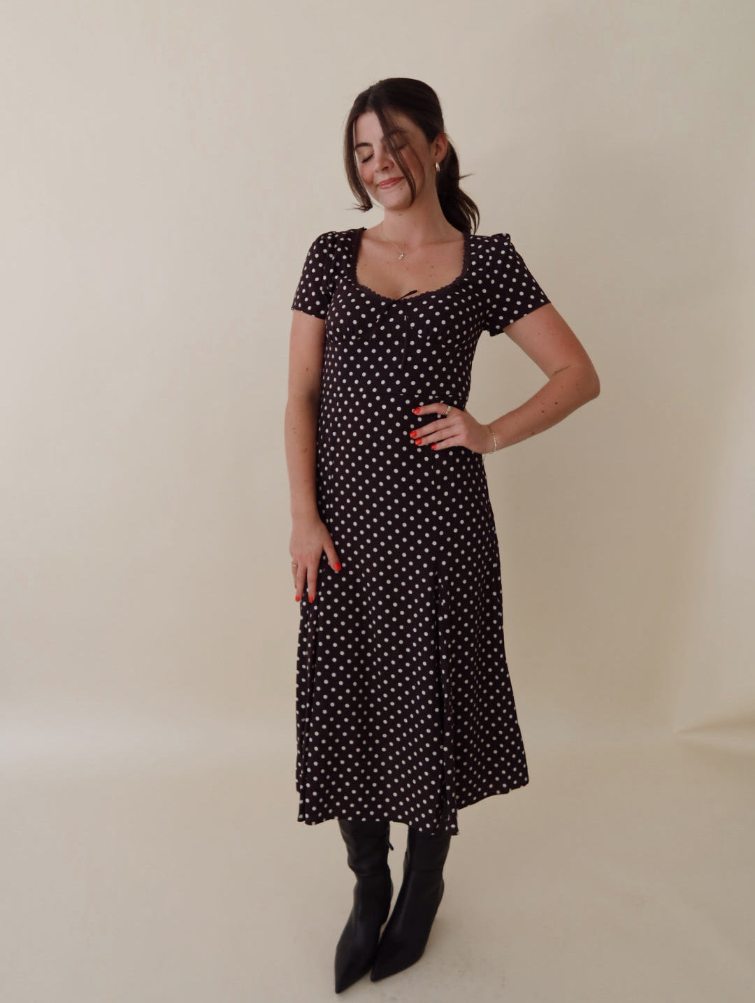 Lorlei Polka Dot Dress