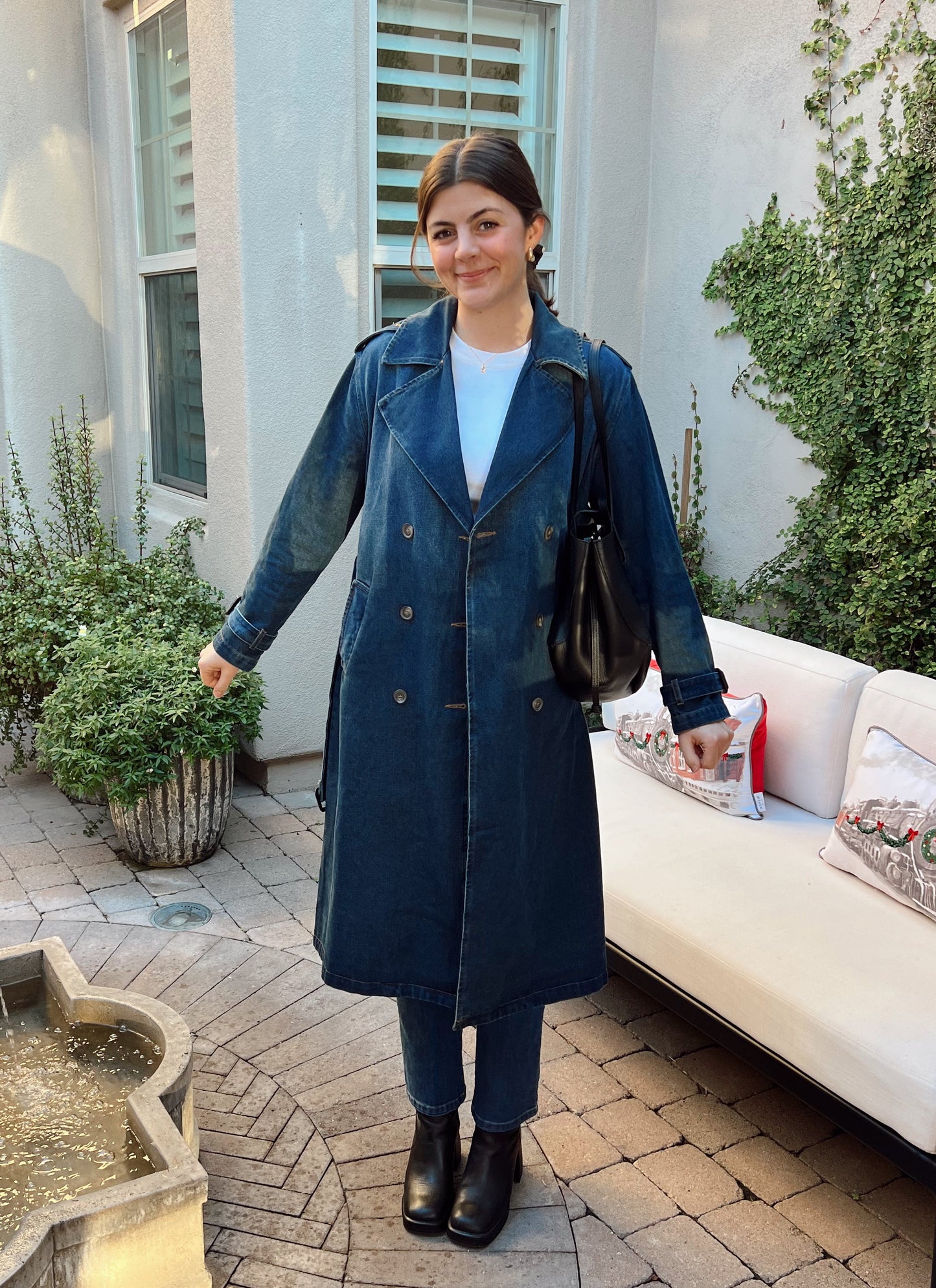 Macy Denim Trench