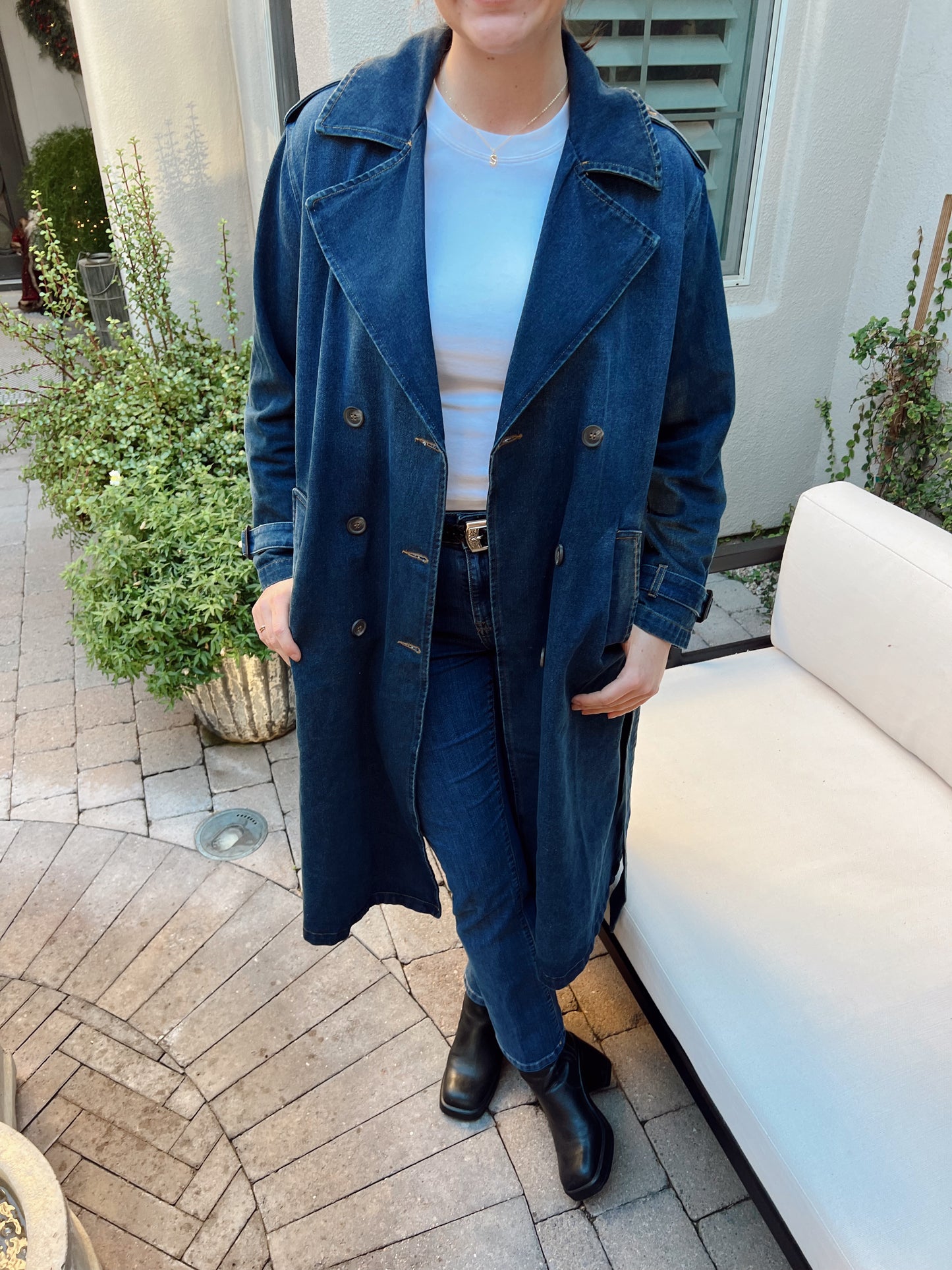 Macy Denim Trench