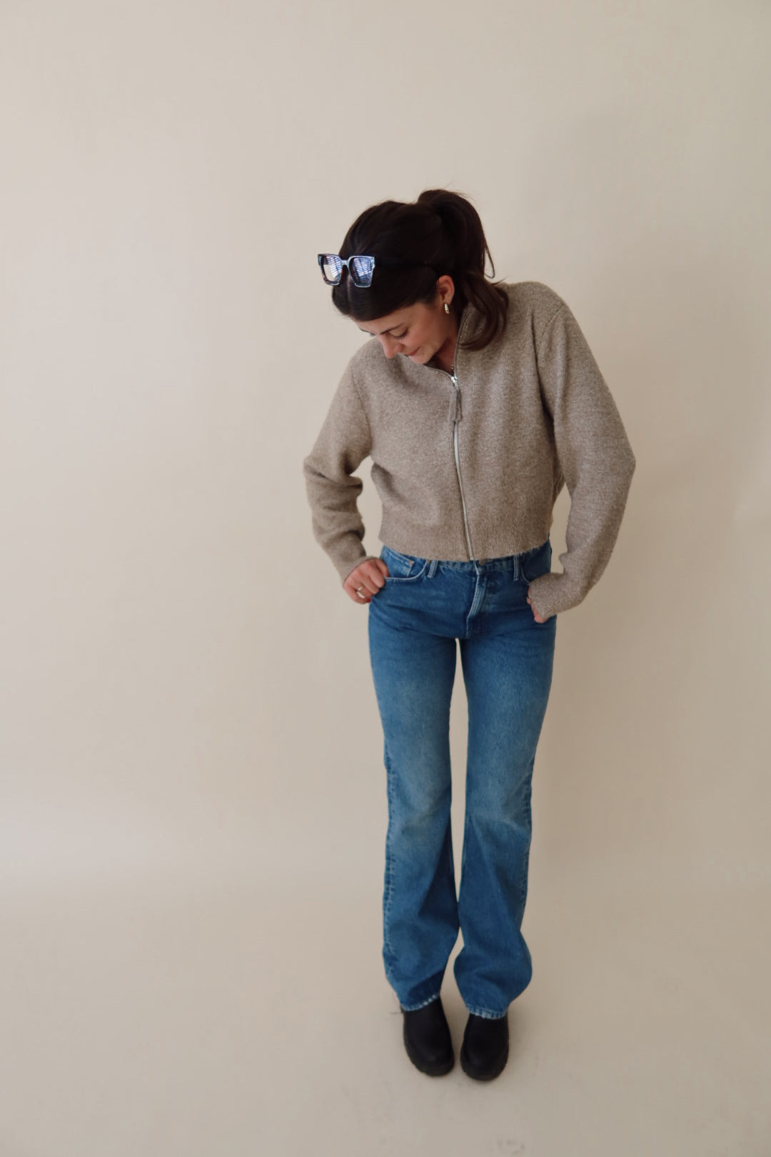Paris Full Zip Sweater
