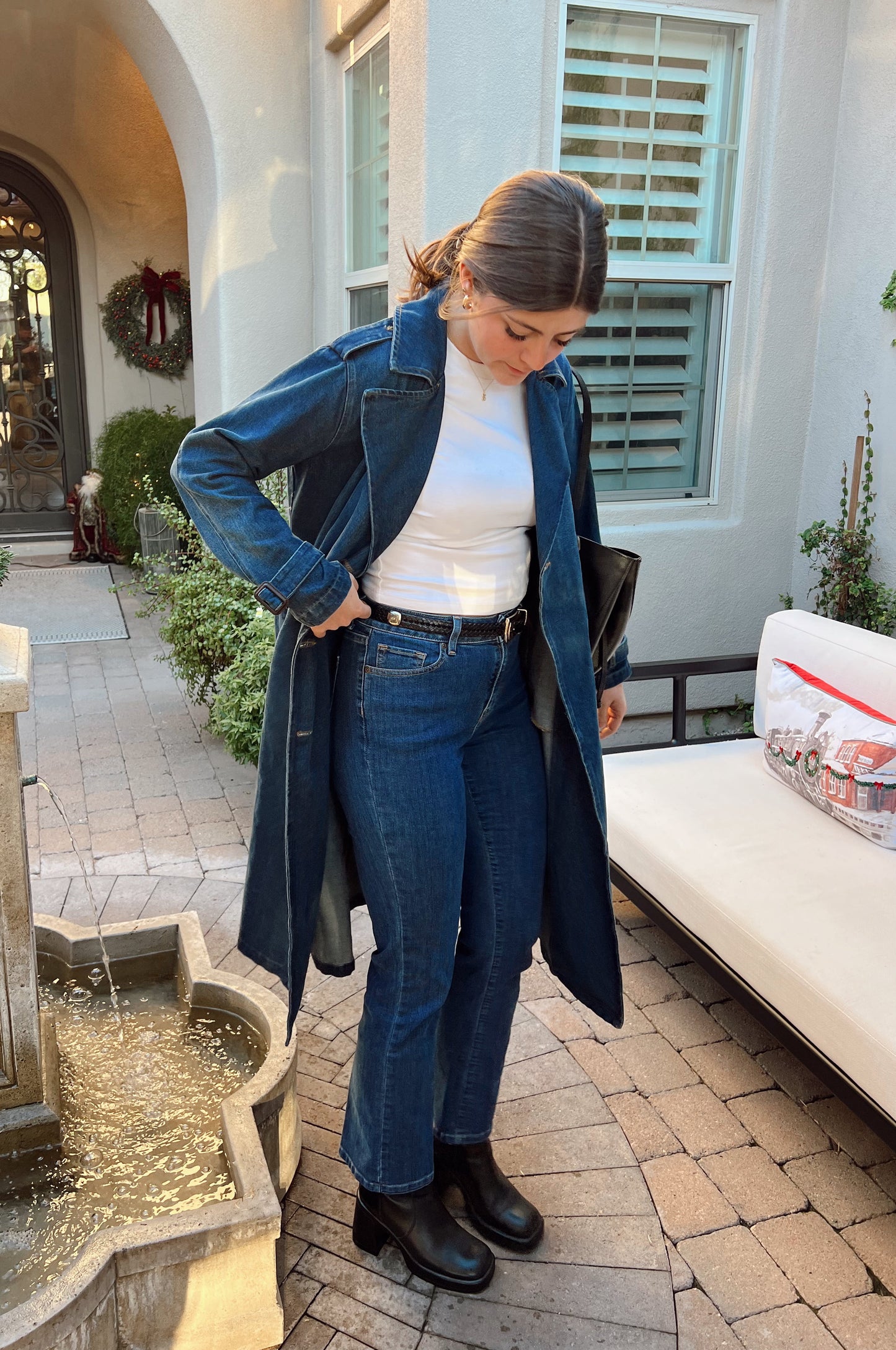 Macy Denim Trench