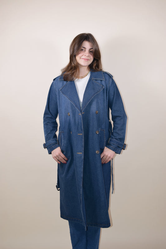 Macy Denim Trench