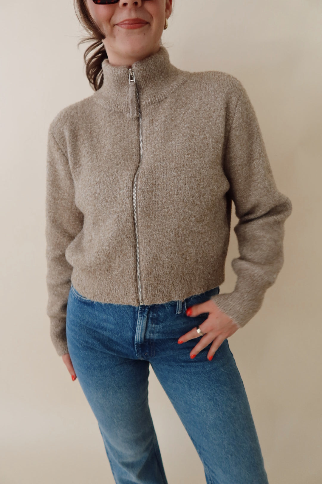 Paris Full Zip Sweater