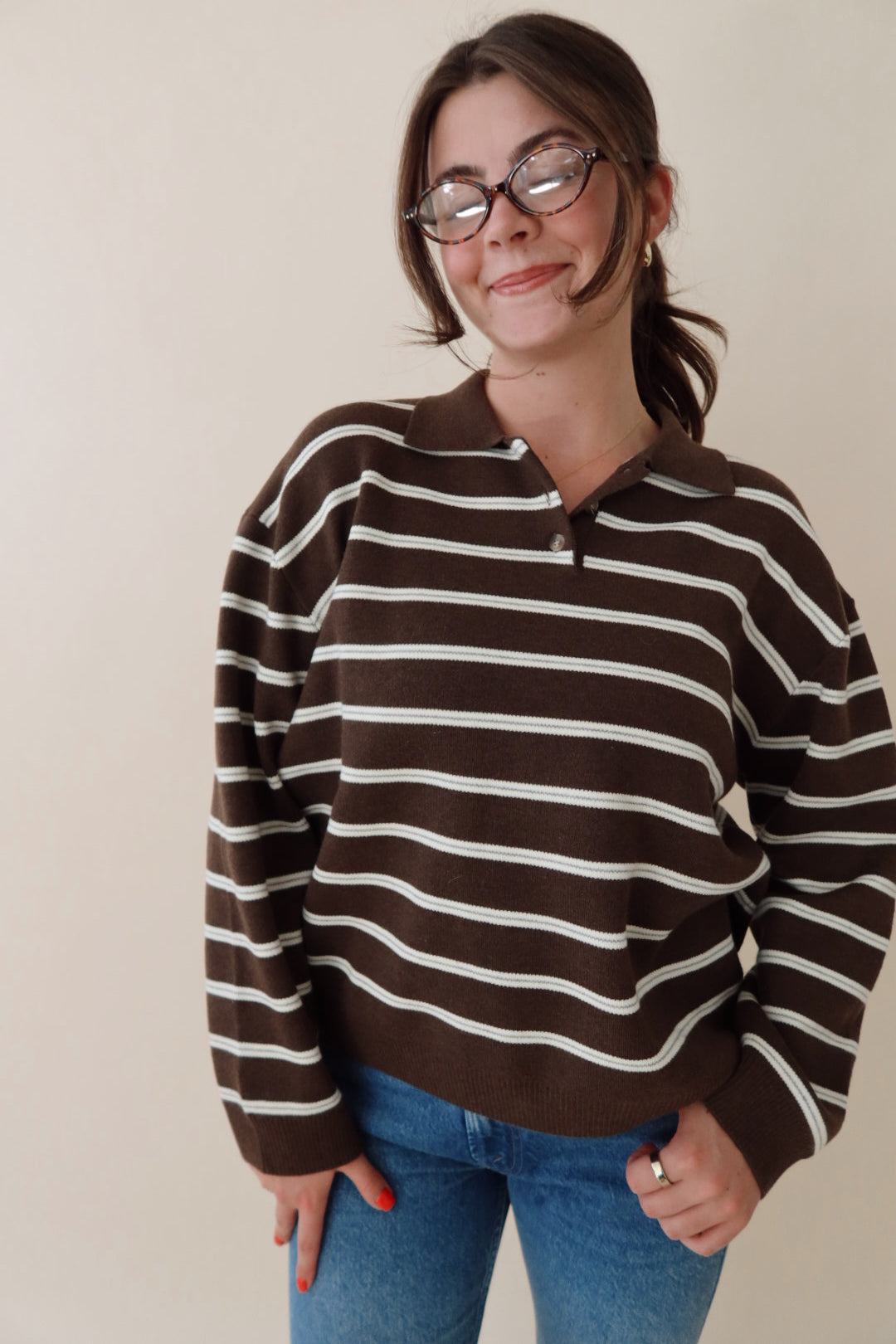 Jess Collared Sweater