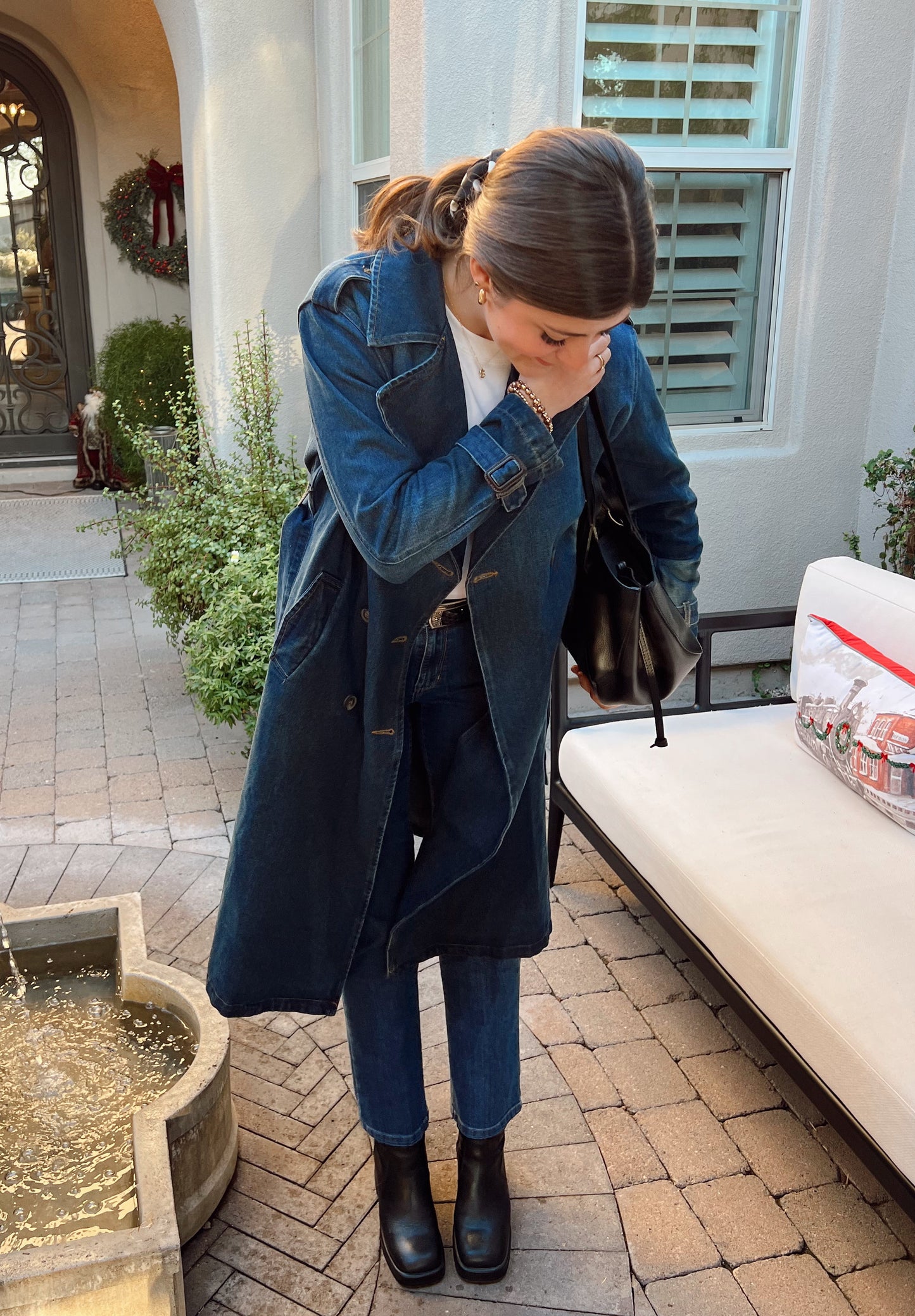 Macy Denim Trench
